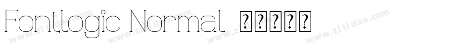 Fontlogic Normal字体转换